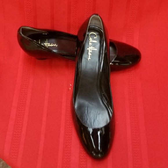 Cole Haan Patent Leather Wedge Heels/Size 8.5B - Picture 3 of 8